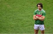 19 December 2020; Oisín Mullin of Mayo watches the presentation of the cup after the GAA Football All-Ireland Senior Championship Final match between Dublin and Mayo at Croke Park in Dublin. Photo by Brendan Moran/Sportsfile