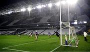 1 November 2020; Tipperary goalkeeper Brian Hogan is beaten by Seamus Flanagan's last minute shot for a Limerick goal during the Munster GAA Hurling Senior Championship Semi-Final match between Tipperary and Limerick at Páirc Uí Chaoimh in Cork. Due to ongoing restrictions imposed by the Irish Government to contain the spread of the Coronavirus (Covid-19) pandemic, elite sport is still permitted to take place behind closed doors. Photo by Ray McManus/Sportsfile