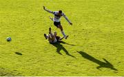 30 August 2020; Sean Murray of Dundalk in action against Lee Devitt of Cobh Ramblers during the Extra.ie FAI Cup Second Round match between Cobh Ramblers and Dundalk at St Colman's Park in Cobh, Cork. Photo by Eóin Noonan/Sportsfile