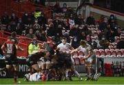19 December 2020; Supporters look on during the Heineken Champions Cup Pool B Round 2 match between Gloucester and Ulster at Kingsholm Stadium in Gloucester, England. Photo by Harry Murphy/Sportsfile
