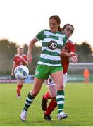 23 December 2020; Ava Cullen of Shamrock Rovers in action against Orlaith Deasy of Cork City during the Women’s Under-17 National League Final match between Shamrock Rovers and Cork City at Athlone Town Stadium in Athlone, Westmeath. Photo by Sam Barnes/Sportsfile