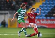 23 December 2020; Ava Cullen of Shamrock Rovers is tackled by Orlaith Deasy of Cork City during the Women’s Under-17 National League Final match between Shamrock Rovers and Cork City at Athlone Town Stadium in Athlone, Westmeath. Photo by Sam Barnes/Sportsfile