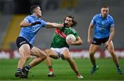 19 December 2020; Oisín Mullin of Mayo is tackled by Brian Fenton of Dublin during the GAA Football All-Ireland Senior Championship Final match between Dublin and Mayo at Croke Park in Dublin. Photo by Piaras Ó Mídheach/Sportsfile