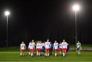 22 December 2020; St Patrick’s Athletic players following their side's victory over Bohemians in the SSE Airtricity U19 National League Final match at the UCD Bowl in Dublin. Photo by Seb Daly/Sportsfile