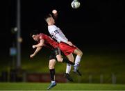 22 December 2020; Colin Conroy of Bohemians in action against Ben McCormack of St Patrick's Athletic during the SSE Airtricity U19 National League Final match between Bohemians and St Patrick’s Athletic at the UCD Bowl in Dublin. Photo by Seb Daly/Sportsfile