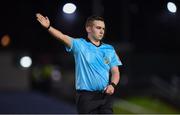 22 December 2020; Referee Kevin O'Sullivan during the SSE Airtricity U19 National League Final match between Bohemians and St Patrick’s Athletic at the UCD Bowl in Dublin. Photo by Seb Daly/Sportsfile