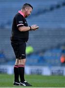 20 December 2020; Referee Seamus Mulvihill during the TG4 All-Ireland Intermediate Ladies Football Championship Final match between Meath and Westmeath at Croke Park in Dublin. Photo by Brendan Moran/Sportsfile