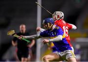 23 December 2020; Eanna McBride of Tipperary in action against Shane Barrett of Cork during the Bord Gáis Energy Munster GAA Hurling U20 Championship Final match between Cork and Tipperary at Páirc Uí Chaoimh in Cork. Photo by Matt Browne/Sportsfile