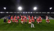 23 December 2020; The Cork team celebrate with the cup following the Bord Gáis Energy Munster GAA Hurling U20 Championship Final match between Cork and Tipperary at Páirc Uí Chaoimh in Cork. Photo by Piaras Ó Mídheach/Sportsfile
