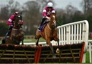 26 December 2020; Wide Receiver, with Jack Kennedy up, jumps the last on their way to winning the Thorntons Recycling Maiden Hurdle on day one of the Leopardstown Christmas Festival at Leopardstown Racecourse in Dublin. Photo by Seb Daly/Sportsfile