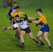 26 December 2020; Ciaran O'Reilly of Sligo in action against Alan McManus of Roscommon during the Electric Ireland Connacht GAA Football Minor Championship Final match between Roscommon and Sligo at Connacht Centre of Excellence in Bekan, Mayo. Photo by Ramsey Cardy/Sportsfile