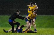 26 December 2020; Eoin Colleran of Roscommon celebrates following the Electric Ireland Connacht GAA Football Minor Championship Final match between Roscommon and Sligo at Connacht Centre of Excellence in Bekan, Mayo. Photo by Ramsey Cardy/Sportsfile