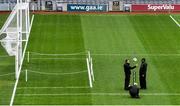 1 September 2019; Groundsmen test the pitch prior to the GAA Football All-Ireland Senior Championship Final match between Dublin and Kerry at Croke Park in Dublin. Photo by Eóin Noonan/Sportsfile
