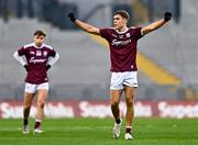 19 December 2020; Ryan Monahan of Galway celebrates at the whistle during the EirGrid GAA Football All-Ireland Under 20 Championship Final match between Dublin and Galway at Croke Park in Dublin. Photo by Eóin Noonan/Sportsfile