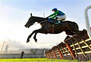 27 December 2020; Appreciate It, with Paul Townend up, jumps the first on their way to winning the Paddy Power Future Champions Novice Hurdle on day two of the Leopardstown Christmas Festival at Leopardstown Racecourse in Dublin. Photo by Seb Daly/Sportsfile