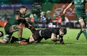 27 December 2020; Nick Timoney of Ulster scores his side's second try during the Guinness PRO14 match between Connacht and Ulster at The Sportsground in Galway. Photo by John Dickson/Sportsfile