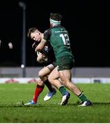 27 December 2020; Craig Gilroy of Ulster is tackled by Tom Daly of Connacht during the Guinness PRO14 match between Connacht and Ulster at The Sportsground in Galway. Photo by John Dickson/Sportsfile