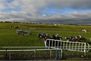 1 January 2021; Shakeytry, with Philip Enright up, leads the field over the first on their way to winning the Core Bullion Traders Handicap Hurdle at Tramore Racecourse in Waterford. Photo by Seb Daly/Sportsfile