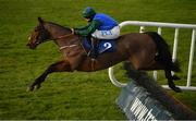 1 January 2021; Minella Escape, with Rachael Blackmore up, jumps the last on their way to winning the Goodbye 2020 Hello 2021 Maiden Hurdle at Tramore Racecourse in Waterford. Photo by Seb Daly/Sportsfile