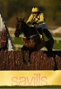 1 January 2021; Al Boum Photo, with Paul Townend up, jumps the last on their way to winning the Savills New Year's Day Steeplechase at Tramore Racecourse in Waterford. Photo by Seb Daly/Sportsfile