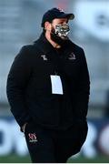 2 January 2021; Marcell Coetzee of Ulster arrives prior to the Guinness PRO14 match between Ulster and Munster at Kingspan Stadium in Belfast. Photo by David Fitzgerald/Sportsfile