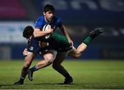 2 January 2021; Jimmy O'Brien of Leinster is tackled by Alex Wootton of Connacht during the Guinness PRO14 match between Leinster and Connacht at the RDS Arena in Dublin. Photo by Ramsey Cardy/Sportsfile