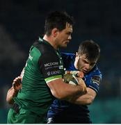 2 January 2021; Quinn Roux of Connacht is tackled by Luke McGrath of Leinster during the Guinness PRO14 match between Leinster and Connacht at the RDS Arena in Dublin. Photo by Brendan Moran/Sportsfile