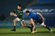 2 January 2021; Alex Wootton of Connacht gets past Josh Murphy of Leinster during the Guinness PRO14 match between Leinster and Connacht at the RDS Arena in Dublin. Photo by Piaras Ó Mídheach/Sportsfile