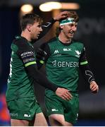 2 January 2021; John Porch, left, and Ben O'Donnell of Connacht following the Guinness PRO14 match between Leinster and Connacht at the RDS Arena in Dublin. Photo by Ramsey Cardy/Sportsfile