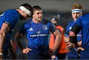 2 January 2021; Scott Penny, left, and James Tracy of Leinster during the Guinness PRO14 match between Leinster and Connacht at the RDS Arena in Dublin. Photo by Ramsey Cardy/Sportsfile
