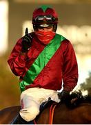 3 January 2021; Danny Mullins on Agusta Gold after winning the John & Chich Fowler Memorial EBF Mares Steeplechase at Fairyhouse Racecourse in Ratoath, Meath. Photo by Matt Browne/Sportsfile