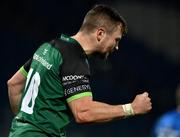 2 January 2021; Jack Carty of Connacht celebrates at the final whistle of the Guinness PRO14 match between Leinster and Connacht at the RDS Arena in Dublin. Photo by Brendan Moran/Sportsfile
