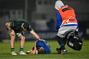 2 January 2021; Conor Oliver of Connacht checks on the injured Scott Penny of Leinster during the Guinness PRO14 match between Leinster and Connacht at the RDS Arena in Dublin. Photo by Piaras Ó Mídheach/Sportsfile