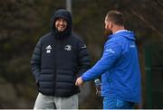 4 January 2021; Josh Murphy, left, and Michael Bent during Leinster Rugby squad training at UCD in Dublin. Photo by Ramsey Cardy/Sportsfile