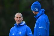4 January 2021; Senior Coach Stuart Lancaster, left, and Head Coach Leo Cullen during Leinster Rugby squad training at UCD in Dublin. Photo by Ramsey Cardy/Sportsfile