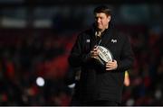 19 January 2020; Ospreys Forwards Coach Carl Hogg prior to the Heineken Champions Cup Pool 4 Round 6 match between Munster and Ospreys at Thomond Park in Limerick. Photo by Brendan Moran/Sportsfile