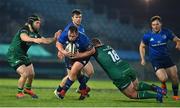 2 January 2021; Ed Byrne of Leinster is tackled by Jonny Murphy, left, and Conor Kenny of Connact during the Guinness PRO14 match between Leinster and Connacht at the RDS Arena in Dublin. Photo by Brendan Moran/Sportsfile