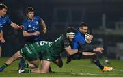 2 January 2021; Dave Kearney of Leinster is tackled by John Porch and Tom Daly of Connacht during the Guinness PRO14 match between Leinster and Connacht at the RDS Arena in Dublin. Photo by Brendan Moran/Sportsfile