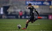 2 January 2021; Jack Crowley of Munster kicks a conversion during the Guinness PRO14 match between Ulster and Munster at Kingspan Stadium in Belfast. Photo by David Fitzgerald/Sportsfile