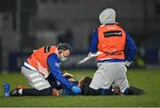 2 January 2021; Scott Penny of Leinster is tended to by Leinster team doctor Prof John Ryan during the Guinness PRO14 match between Leinster and Connacht at the RDS Arena in Dublin. Photo by Piaras Ó Mídheach/Sportsfile