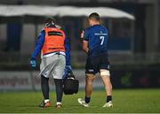 2 January 2021; Scott Penny of Leinster leaves the field with Leinster team doctor Prof John Ryan during the Guinness PRO14 match between Leinster and Connacht at the RDS Arena in Dublin. Photo by Piaras Ó Mídheach/Sportsfile