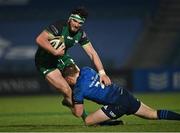 2 January 2021; Tom Daly of Connacht is tackled by Liam Turner of Leinster during the Guinness PRO14 match between Leinster and Connacht at the RDS Arena in Dublin. Photo by Piaras Ó Mídheach/Sportsfile