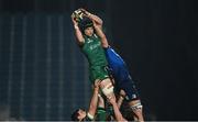 2 January 2021; Eoghan Masterson of Connacht wins possession in the line-out ahead of Ross Molony of Leinster during the Guinness PRO14 match between Leinster and Connacht at the RDS Arena in Dublin. Photo by Piaras Ó Mídheach/Sportsfile