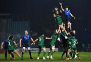 2 January 2021; Gavin Thornbury of Connacht wins possession in the line-out ahead of Ryan Baird of Leinster during the Guinness PRO14 match between Leinster and Connacht at the RDS Arena in Dublin. Photo by Piaras Ó Mídheach/Sportsfile