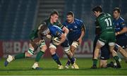 2 January 2021; Dan Leavy of Leinster is tackled by Gavin Thornbury of Connacht during the Guinness PRO14 match between Leinster and Connacht at the RDS Arena in Dublin. Photo by Piaras Ó Mídheach/Sportsfile