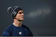 8 January 2021; Jonathan Sexton of Leinster looks on prior to the Guinness PRO14 match between Leinster and Ulster at the RDS Arena in Dublin. Photo by Brendan Moran/Sportsfile