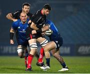 8 January 2021; Sam Carter of Ulster is tackled by Andrew Porter of Leinster during the Guinness PRO14 match between Leinster and Ulster at the RDS Arena in Dublin. Photo by Brendan Moran/Sportsfile