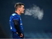 8 January 2021; Jonathan Sexton of Leinster waits for a Ulster penalty during the Guinness PRO14 match between Leinster and Ulster at the RDS Arena in Dublin. Photo by Brendan Moran/Sportsfile