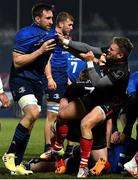 8 January 2021; Jack Conan of Leinster and Ian Madigan of Ulster tussle during the Guinness PRO14 match between Leinster and Ulster at the RDS Arena in Dublin. Photo by Brendan Moran/Sportsfile