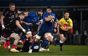 8 January 2021; Caelan Doris of Leinster makes a break during the Guinness PRO14 match between Leinster and Ulster at the RDS Arena in Dublin. Photo by Ramsey Cardy/Sportsfile